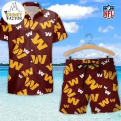 NFL Washington Commanders Hawaiian Shirt Limited Edition And Shorts For Fans