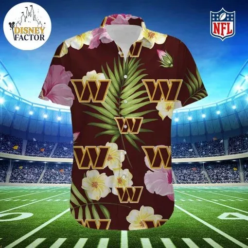 NFL Washington Commanders hot Hawaiian Shirt tropical summer 02 for fan