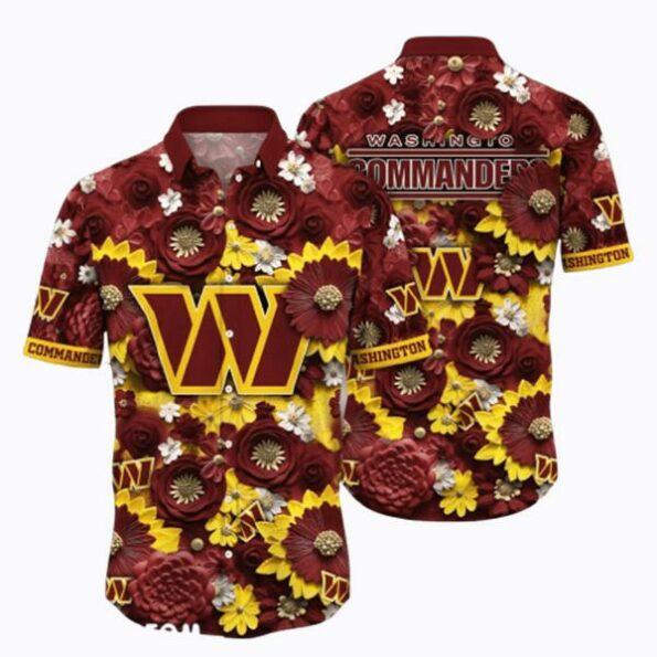 NFL Washington Commanders hot Hawaiian Shirt tropical summer 05 for fan