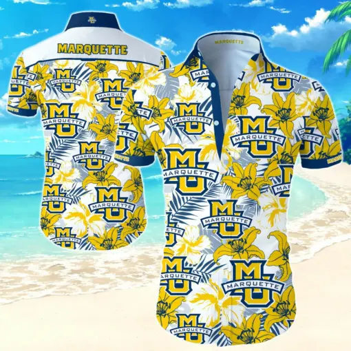 Ncaa Marquette Golden Eagles Special Style Trendy Hawaiian Shirt Aloha Shirt