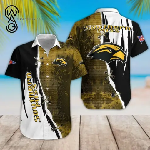 Ncaa Southern Miss Golden Eagles Limited Edition Trendy Hawaiian Shirt Aloha Shirt