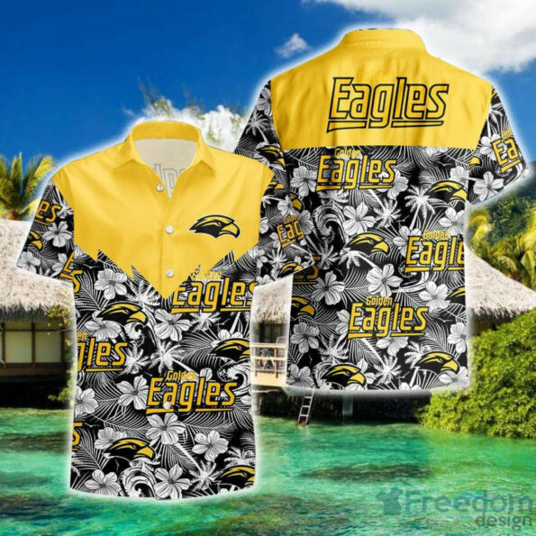 Ncaa Southern Miss Golden Eagles Tropical Seamless Trendy Hawaiian Shirt Aloha Shirt
