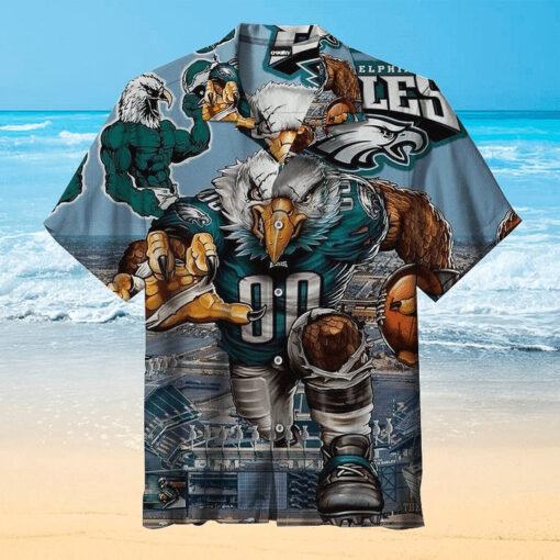 Nfl Philadelphia Eagles Mascot Version Trendy Hawaiian Shirt Aloha Shirt