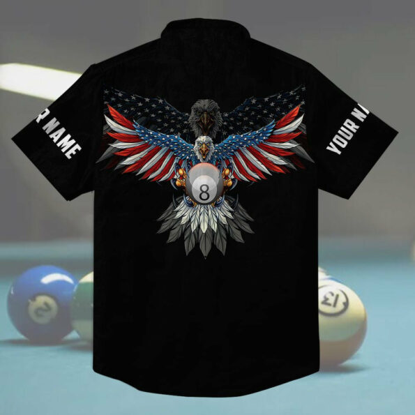 Personalized Billiard American Eagles Polo
