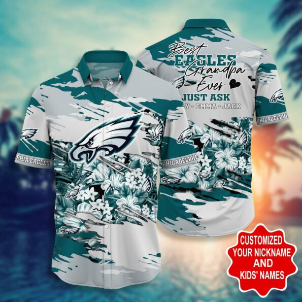 Personalized Philadelphia Eagles -Pesonalized Hawaii Shirt Unique and Tailored to You