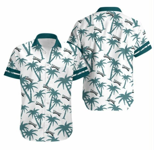 Philadelphia Eagles Coconut Tree NFL Gift for Fan Hawaiian Shirt and Shorts Perfect for Summer
