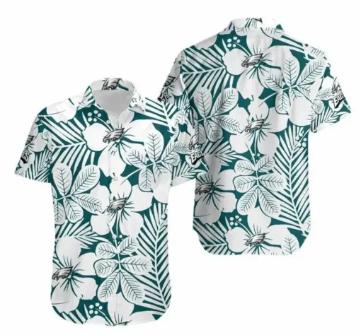 Philadelphia Eagles Flower Hawaiian Shirt and Shorts Summer Collection
