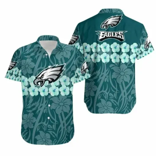 Philadelphia Eagles Flower and Logo Hawaiian Shirt and Shorts Summer Collection, Team Spirit