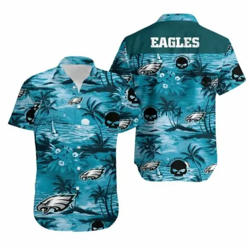 Philadelphia Eagles NFL Football Hawaiian Shirt Graphic Print, Short Sleeve