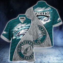 Philadelphia Eagles logo vintage nfl hawaiian shirt custom for fan