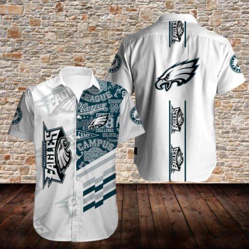 Philadelphia Eagles nfl white Limited Edition hot Hawaiian Shirt