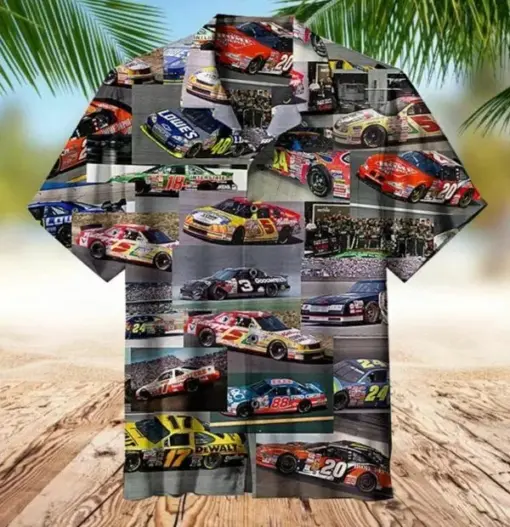 1990-2010 NASCAR Championship Vehicle Collectible hot Hawaiian shirt