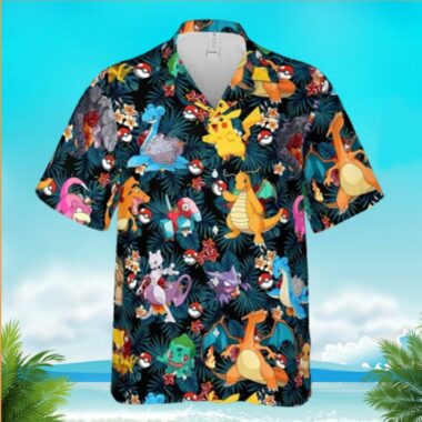Beach Summer Trip Family For Father’s Day Pokemon hot Hawaiian Shirt