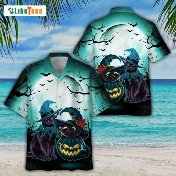 Black Cat Witch Halloween Funny Trendy hot Hawaiian Shirt Gifts For Your Loved Ones
