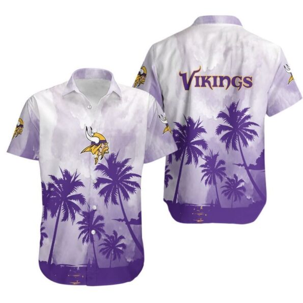 Coconut-Trees-NFL-Gift-For-Fan-Minnesota-Vikings-Hawaiian-Graphic