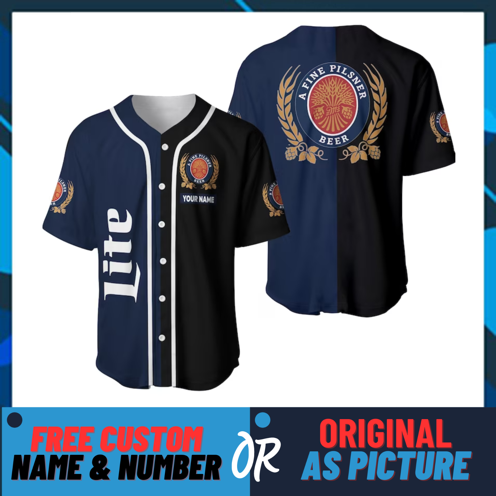 Custom-name-Miller-Life-Beer-Baseball-JerseyJerseys-Shirts-for-Men