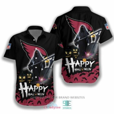[HALLOWEEN] NFL Arizona Cardinals Happy Halloween Hawaiian Shirt for fan