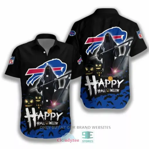 [HALLOWEEN] NFL Buffalo Bills Happy Halloween Hawaiian Shirt for fan