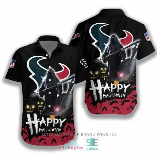 [HALLOWEEN] NFL Houston Texans Happy Halloween Hawaiian Shirt for fan