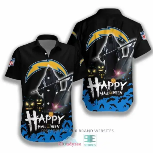 [HALLOWEEN] NFL Los Angeles Chargers Happy Halloween Hawaiian Shirt for fan