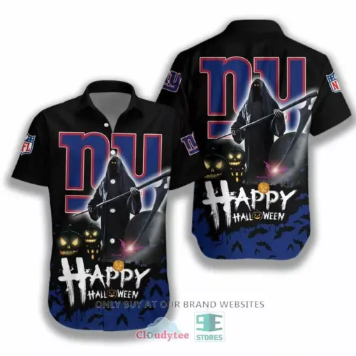 [HALLOWEEN] NFL New York Giants Happy Halloween Hawaiian Shirt for fan