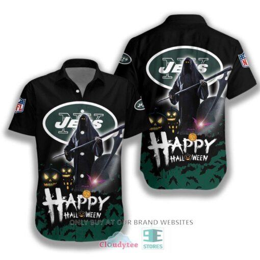 [HALLOWEEN] NFL New York Jets Happy Halloween Hawaiian Shirt for fan