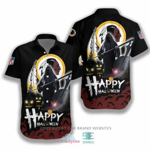 [HALLOWEEN] NFL Washington Redskins Happy Halloween Hawaiian Shirt for fan