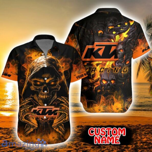 Ktm Custom Name Tropical Aloha hot Hawaiian Shirt Gift For Men And Women