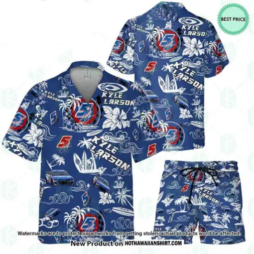 Kyle Larson NASCAR Racing hot Hawaiian Shirt, short