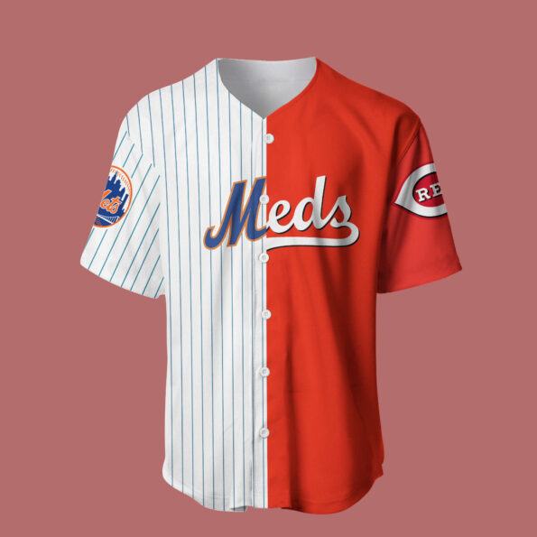 Meds Baseball Jersey New York Mets Cincinnati Reds custom for fan