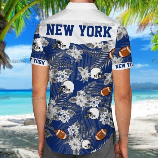 New York Hawaiian Shirt, New York football Beach Shirt