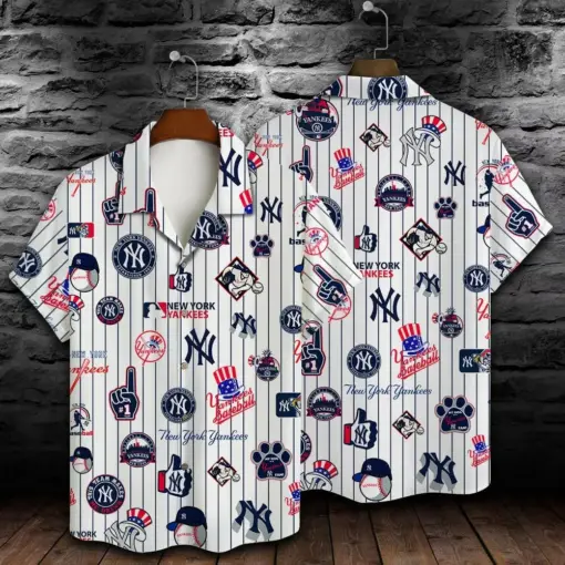 New York Yankees Major League Baseball Print Hawaiian Shirt