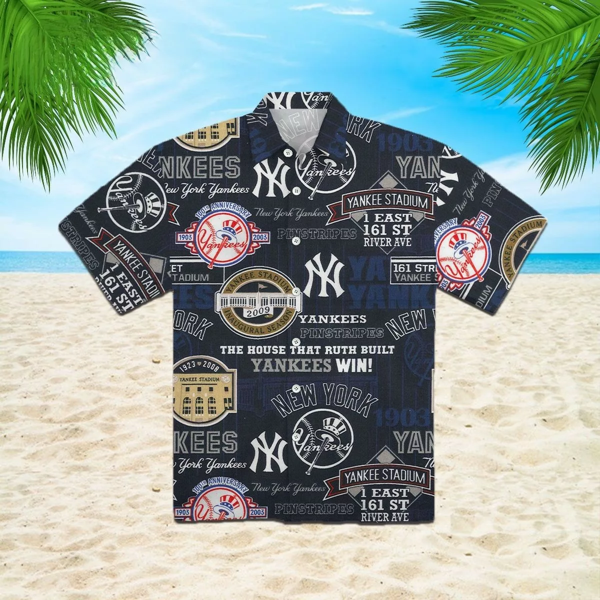 New York Yankees Stadium hot Hawaiian Shirt For Fan, Yankees Hawaiian Shirt