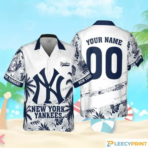 New York Yankess, MLB Flower Pattern Summer Hawaiian Shirt Personalized - hot Hawaiian Shirt