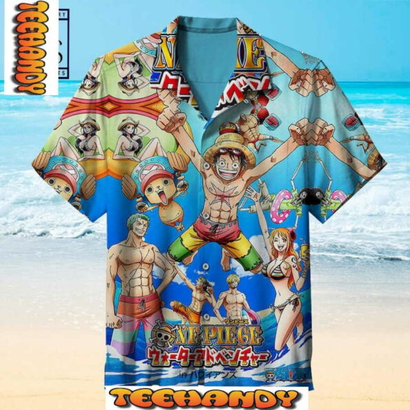 One Piece Lufy zoro nami Beach Party hot Hawaiian Shirt