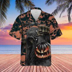 PUMPKIN SKULL LANTERN HALLOWEEN HAWAIIAN SHIRT FOR MEN WOMEN