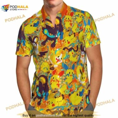 Pokemon Hawaiian Shirt Best Pikachu On Summer Gift For Women Men