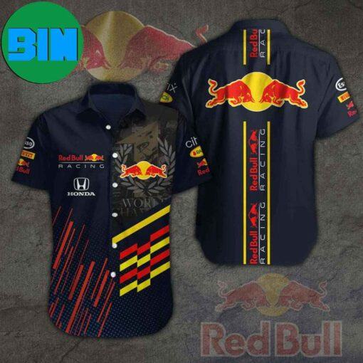 RED BULL HONDA RACING TEAM SUMMER hot HAWAIIAN SHIRT