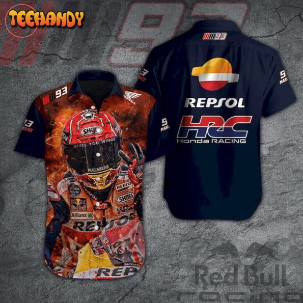 Repsol Honda Team Marc Marquez 93 hot Hawaiian Shirt v2