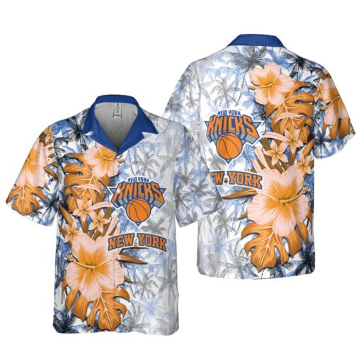 Authentic Hawaiian Shirt New York Knicks Theme