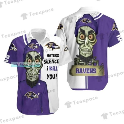 Baltimore Ravens Haters I Kill You Hawaiian Shirt