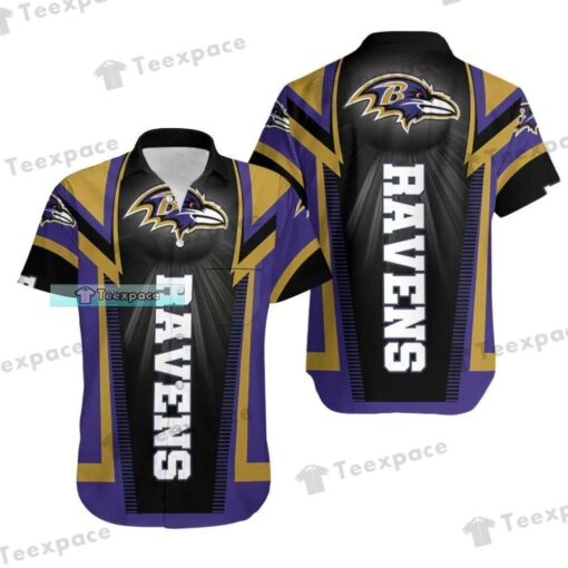 Baltimore Ravens Jogger Hyphen Pattern Hawaiian Shirt