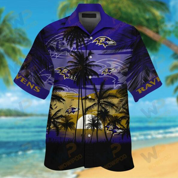 Baltimore Ravens nfl dawn of summer Hawaiian Shirt custom for fan