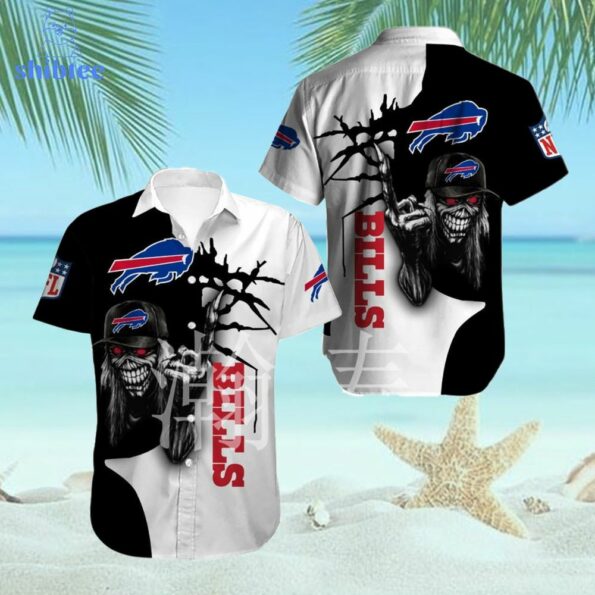 Buffalo Bills Iron Maiden Themed Hawaiian Shirt