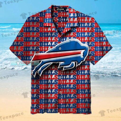 Buffalo Bills Pattern Summer Hawaiian Shirt