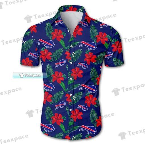 Buffalo Bills Tropical Flower Pattern Hawaiian Shirt