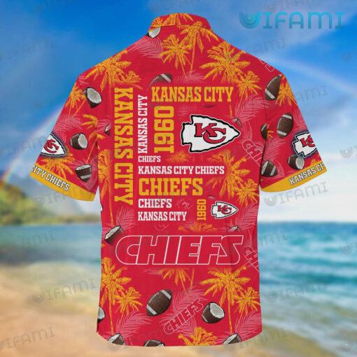 Chiefs Hawaiian Shirt Coconut Football Pattern Kansas City Gift