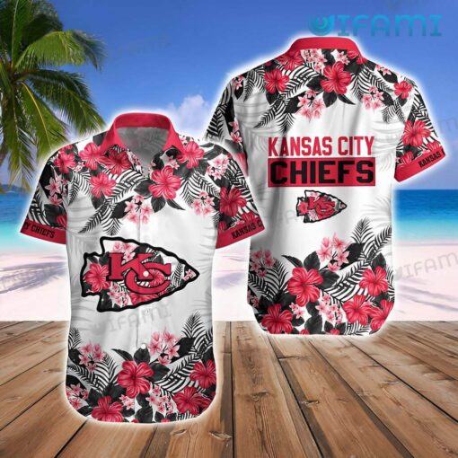 Chiefs Hawaiian Shirt Tropical Floral Pattern Kansas City Chiefs Gift