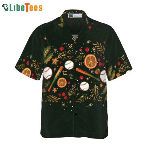 Christmas Baseball Pattern, Mens Christmas Trendy Hawaiian Shirt Perfect Gifts For Your Loved Ones