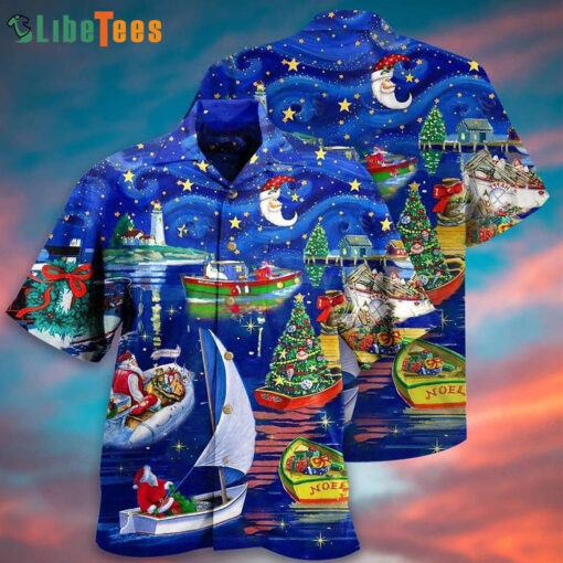 Christmas Coming On The Boat, Santa Trendy Hawaiian Shirt Perfect Gifts For Your Loved Ones